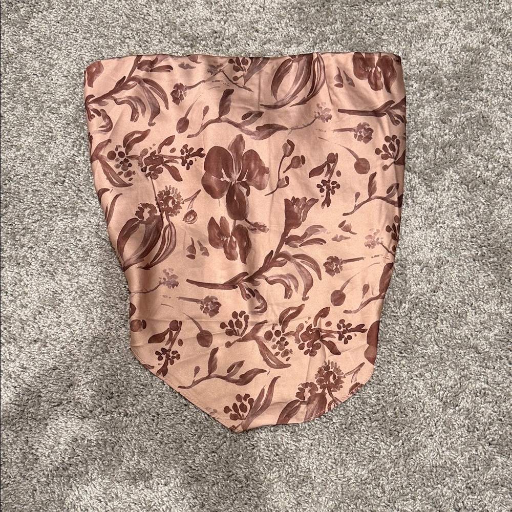 Petal and Pup Satin Tube Top